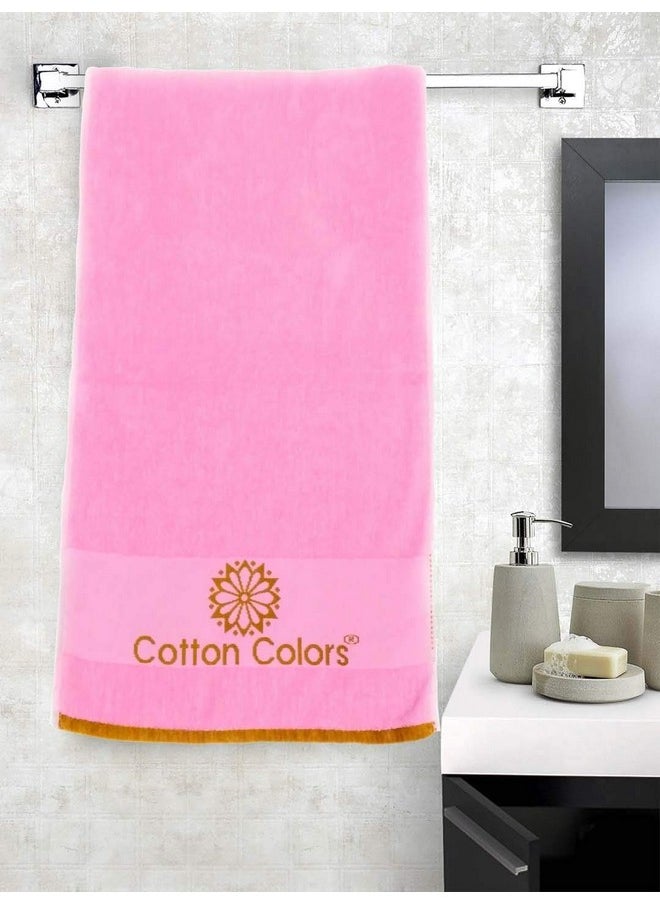 Cotton Colors Baby Bath Towel (Multicolor, Pack of 2)
