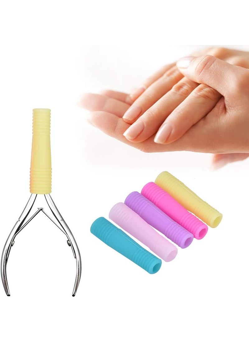Nipper Cover Protective Sleeve Silicone Scissor for Manicure Pedicure Tools Nail Cuticle Scissors2