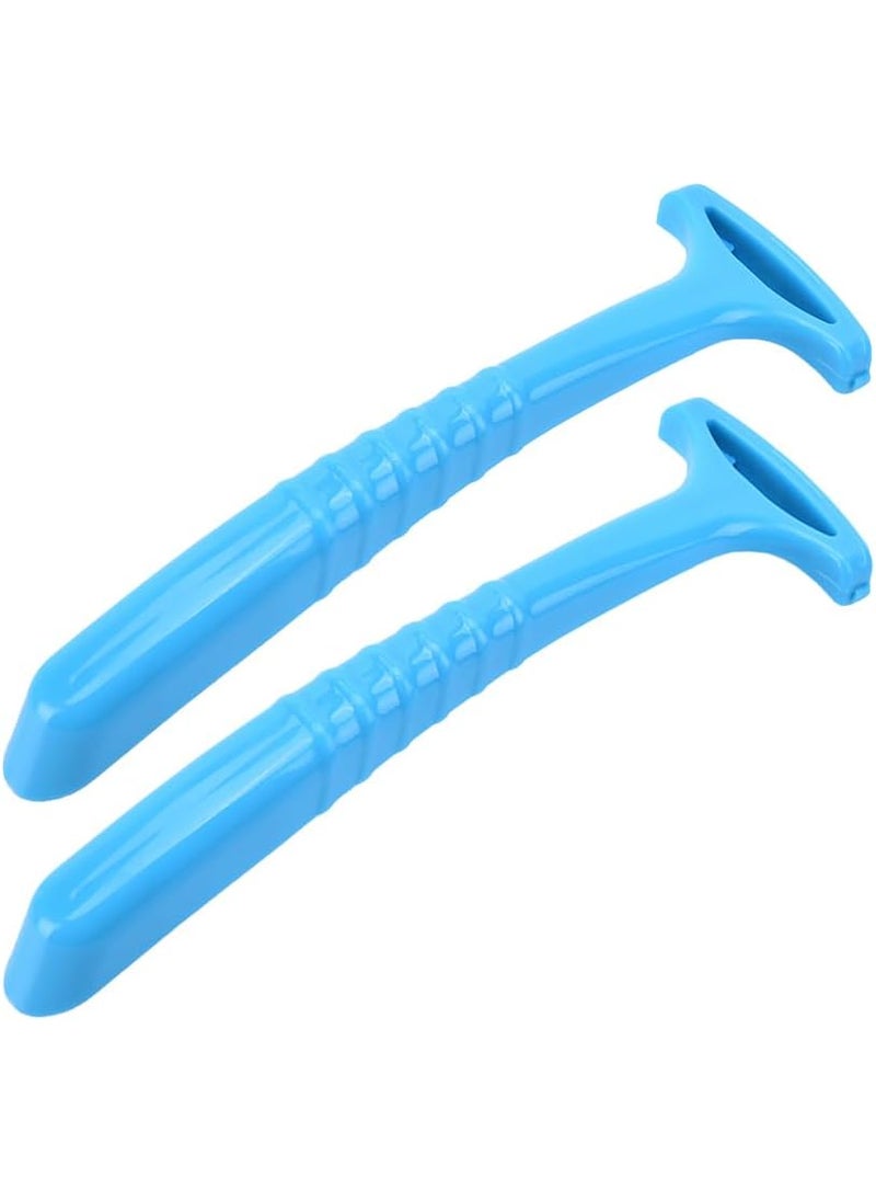 AKOAK 2 PCS Plastic Portable Pedicure Scraper Removes Heel Calluses and Dead Skin Skin Care Tool  Makes Rough Feet Smooth Almost Instantly Blue