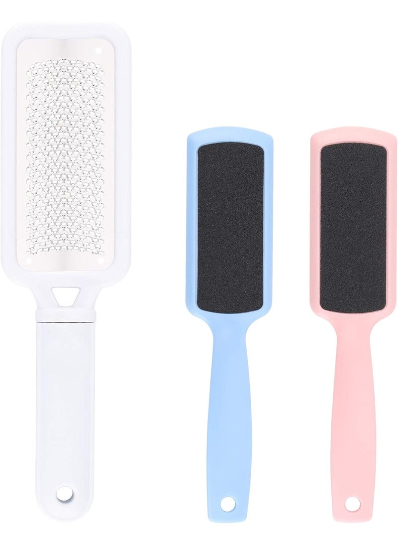 3 Pieces Foot Files Kit Foot Scrubber Colossal Foot File Callus Remover for Dead Skin Foot Grater Pedicure Tools Callus File for Feet
