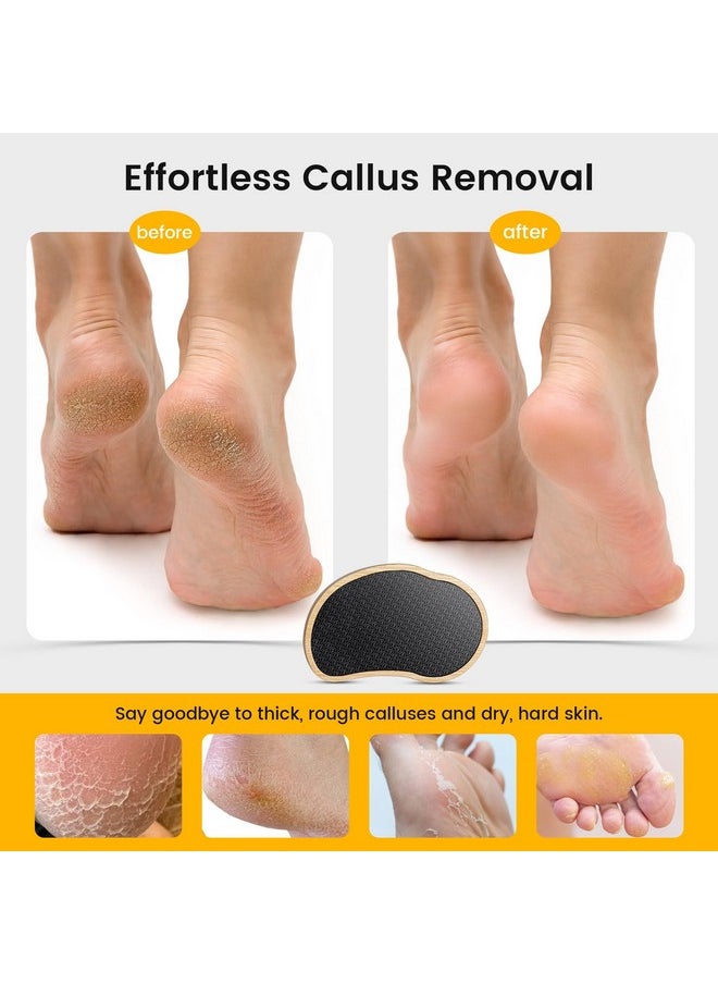 BEZOX Glass Foot Scrubber Shower(1 PCS) - Nano-Glass Pedi Egg Pumice Stone for Feet Dead Skin, Plastic-Free Pedicure Foot File Callus Remover - Bamboo Handle