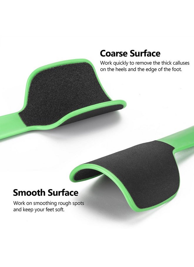 2 Pcs Curved Foot File Callus Remover for Feet, Double Sided Heel File Scraper U Shaped Foot Scrubber Dead Skin Remover