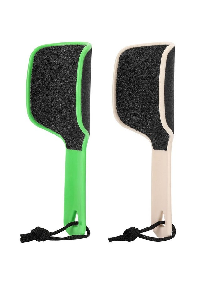 2 Pcs Curved Foot File Callus Remover for Feet, Double Sided Heel File Scraper U Shaped Foot Scrubber Dead Skin Remover