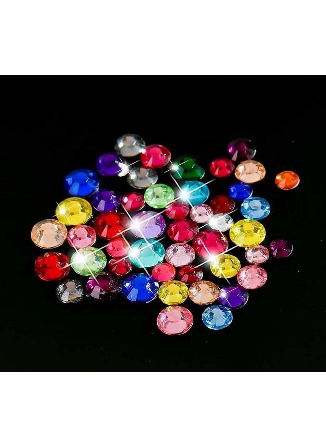 DIY Crafts Pack of 200 Pcs, Mixed Sizes Random, As Image Flatback Rhinest (Pack of 200 Pcs, Mixed Sizes Random)