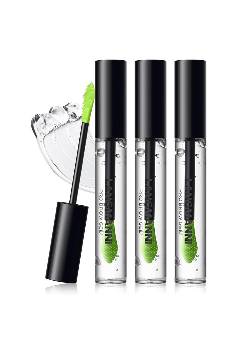 Jolilab 3 Pcs Clear Eyebrow Setting Gel Brow Fix Gel Lock Brow Glue Eyebrow Shaping Gel Lightweight Waterproof And SweatProof Eyebrow Repair Liquid Brows Styling for Natural Brows Beauty3 Count