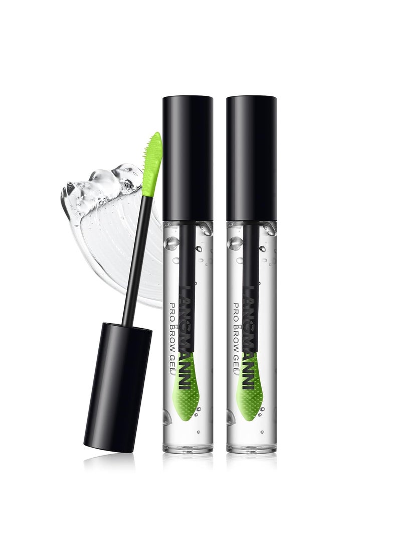 Jolilab 2 Pcs Clear Eyebrow Setting Gel Brow Fix Gel Lock Brow Glue Eyebrow Shaping Gel Lightweight Waterproof And SweatProof Eyebrow Repair Liquid Brows Styling for Natural Brows Beauty2 Count
