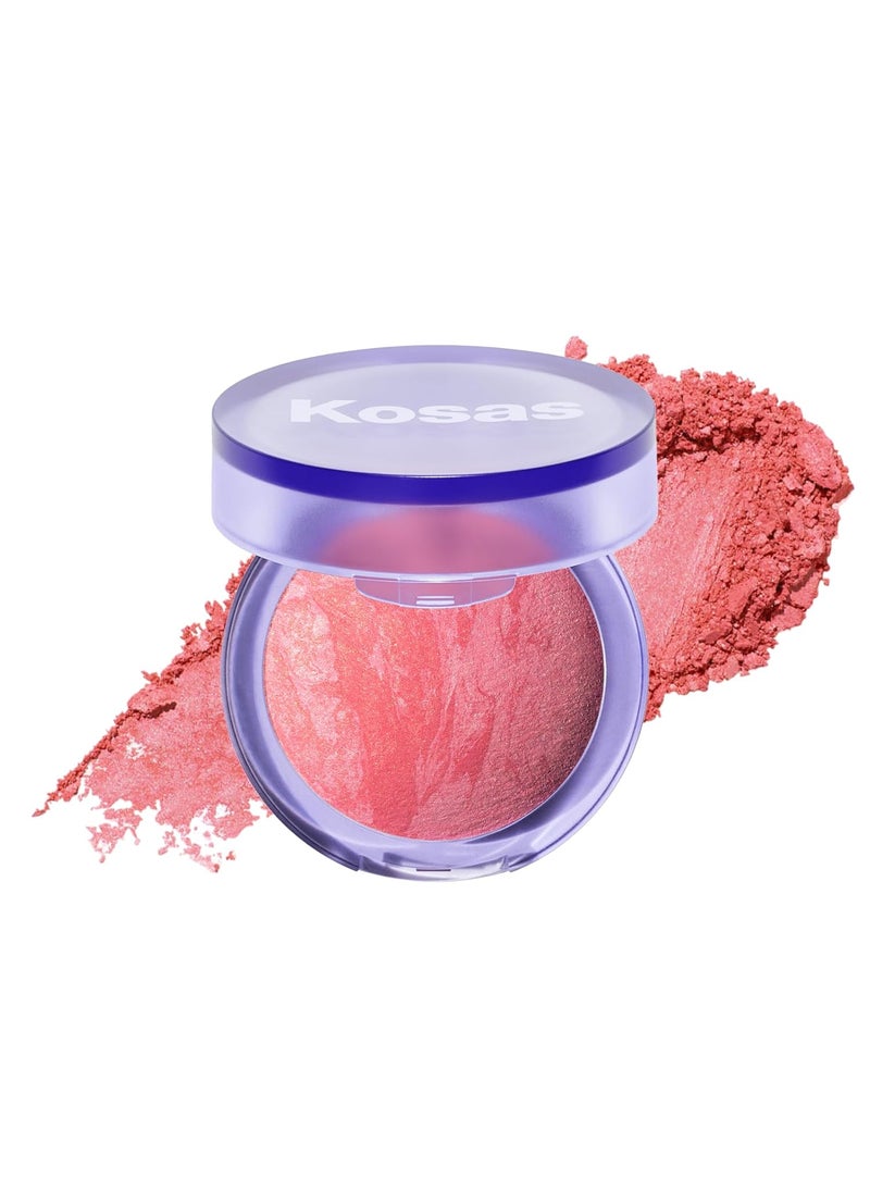 Kosas Blush is Life  TalcFree Dimensional Blush Baked with Squalane  Hyaluronic Acid  Long Wear  Hype