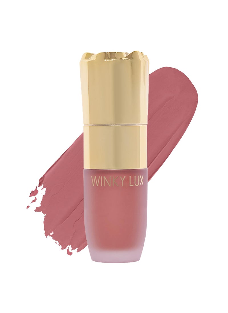 Winky Lux Cheeky Rose Liquid Blush GelCream Blush with Buildable Color Lightweight Velvet Finish for Long Lasting Color Dusty Rose Blush Noble