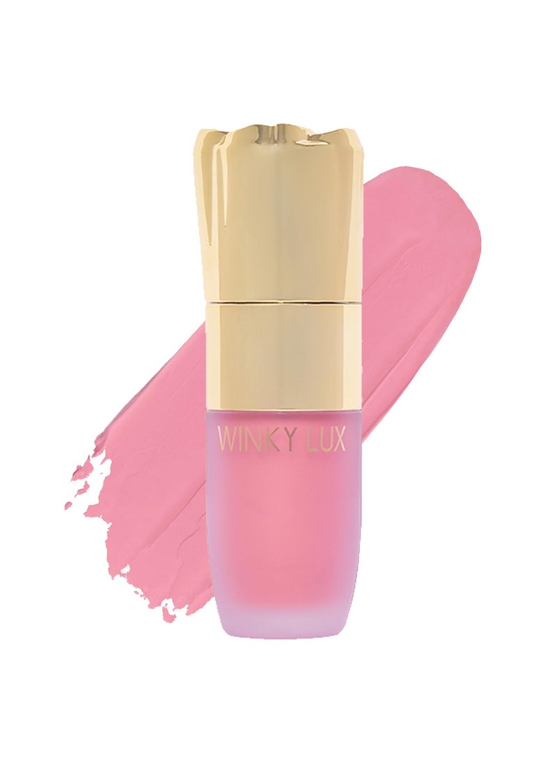 Winky Lux Cheeky Rose Liquid Blush GelCream Blush with Buildable Color Lightweight Velvet Finish for Long Lasting Color Cool Pink Blush Lovely