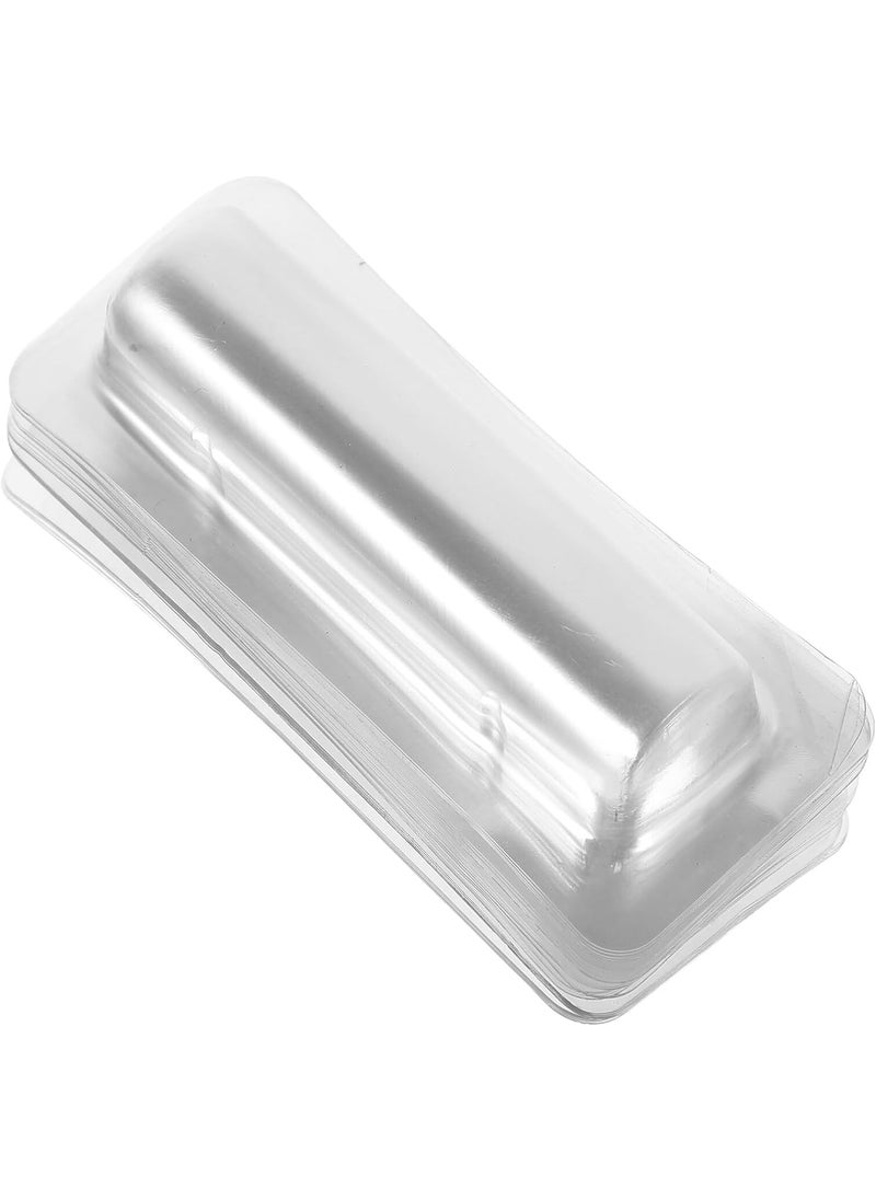 FOMIYES 30pcs Lip Balm Pouches Clear Lip Balm Holders Money Containers Plastic Domes for DIY Crafts Cards