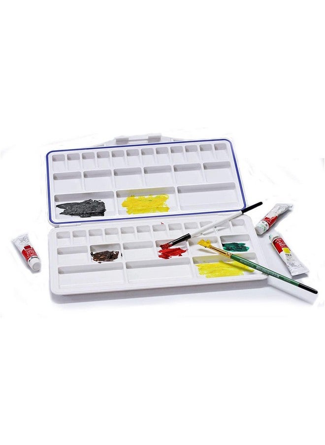 KABEER ART Air Tight Folding Colour Mixing Palette - 21 Paint Well