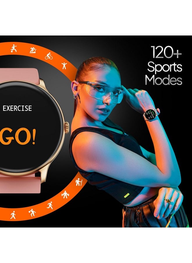 Fire-Boltt Phoenix Pro Smart Watch 1.39 inch Bluetooth Calling, AI Voice Assistant, Metal Body with 120+ Sports Modes, SpO2, Heart Rate Monitoring (Gold Pink)