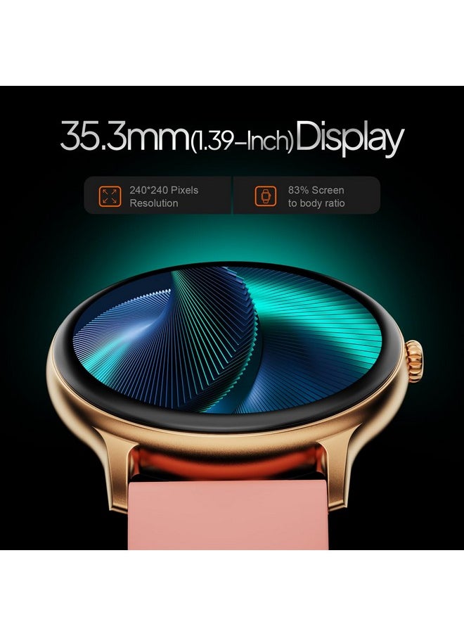 Fire-Boltt Phoenix Pro Smart Watch 1.39 inch Bluetooth Calling, AI Voice Assistant, Metal Body with 120+ Sports Modes, SpO2, Heart Rate Monitoring (Gold Pink)