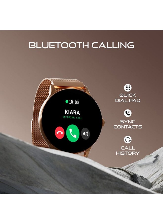 Fire-Boltt Phoenix Ultra Luxury Stainless Steel, Bluetooth Calling Smart Watch, AI Voice Assistant, Metal Body with 120+ Sports Modes, SpO2, Heart Rate Monitoring (Gold)