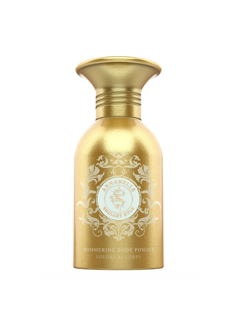 Shelley Kyle Annabelle Talc Free Shimmer Powder Body Powder Dusting Powder Leaves Skin Soft Dry Smooth and Shimmering 48g