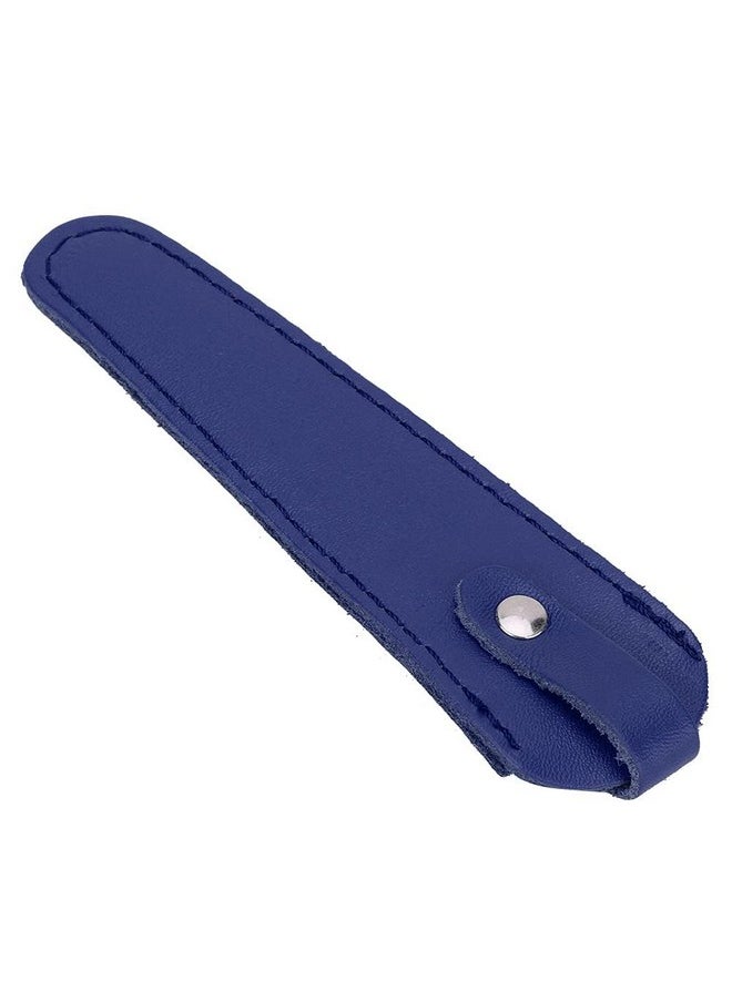 Salon Hair Scissor Bag, Scissors Safety Sheath Bag, Professional PU Leather Scissors Bag Portable Scissors Storage Holder, Holster Organizer Hairdressers Tools(blue)