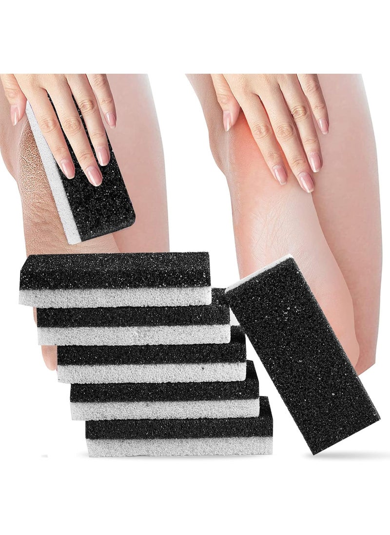 2 in 1 Pumice Stone for Feet6 Pack Foot Scrubber  Callus Remover Stone Scrubber for Hard SkinFoot PumiceDead Skin Remover for Feet Heels Hands and Body