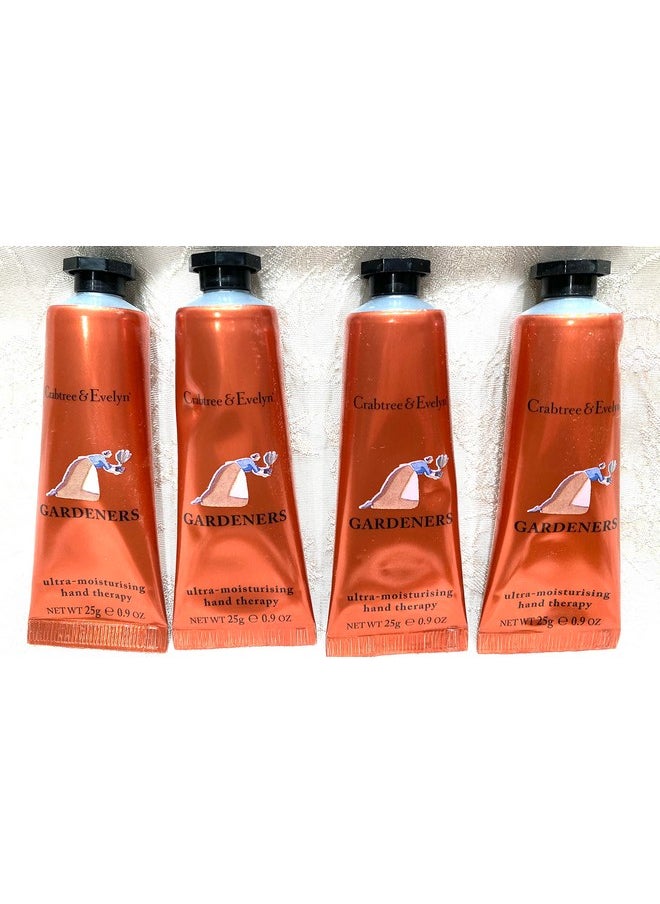 Crabtree & Evelyn Gardeners Ultra Moisturising Hand Therapy .9 oz SET of 4