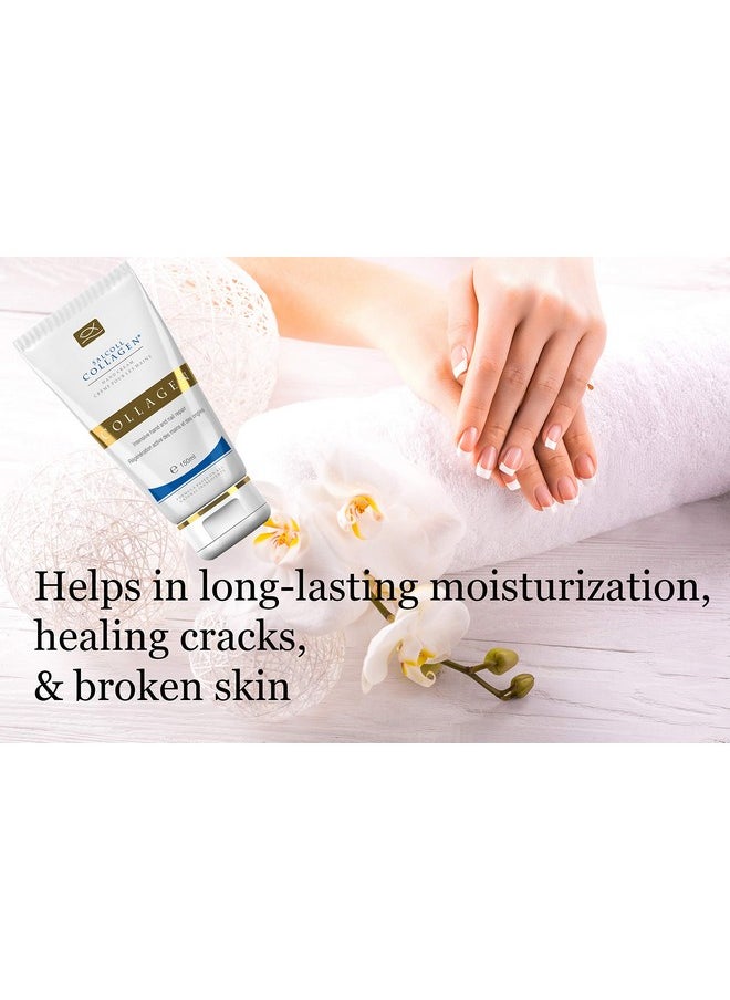 Pure Bioactive Anti-Aging Collagen Repair Hand Cream - Hypoallergenic Moisturizing Lotion, Dry Skin Relief, All Skin Types, 150 ml
