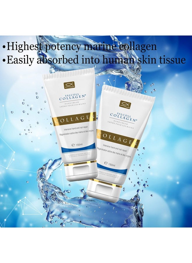 Pure Bioactive Anti-Aging Collagen Repair Hand Cream - Hypoallergenic Moisturizing Lotion, Dry Skin Relief, All Skin Types, 150 ml