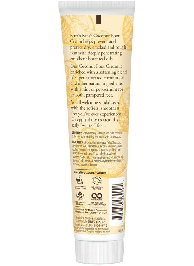 Burt's Bees Coconut Oil Foot Cream, Package May Vary, 4.3 Oz