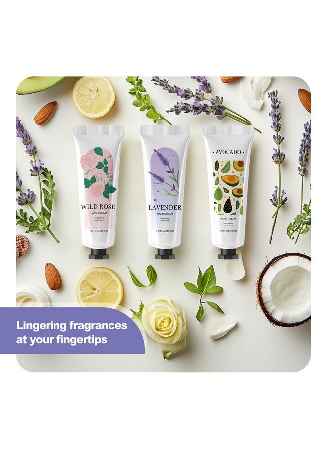 spa luxetique 10 Pack Hand Cream Christmas Gifts Stocking Stuffers for Women Hand Lotion for Dry Cracked Travel Size Mini Moisturizing Lotion Gifts for Women Appreciation Gifts 10 x 1.0 oz/30ml