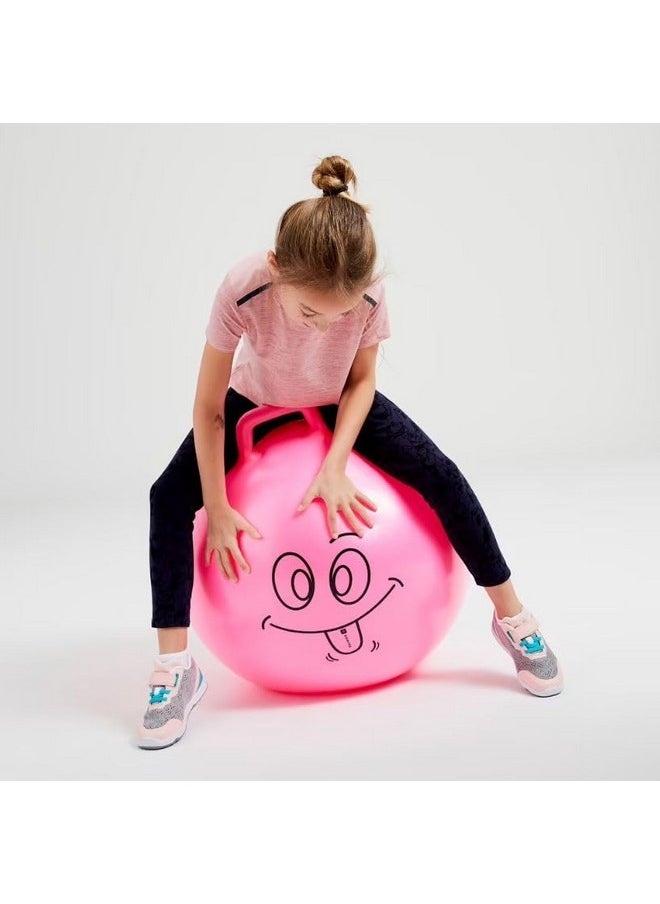 Sisliya Bouncy Ball for Children, Bouncy Ball from 3, 4, 5, 6 Years,Hopper Ball, Jump Ball for Boys, Girls, Toddlers, Garden Game Indoor Outdoor (65 cm) (Pink)