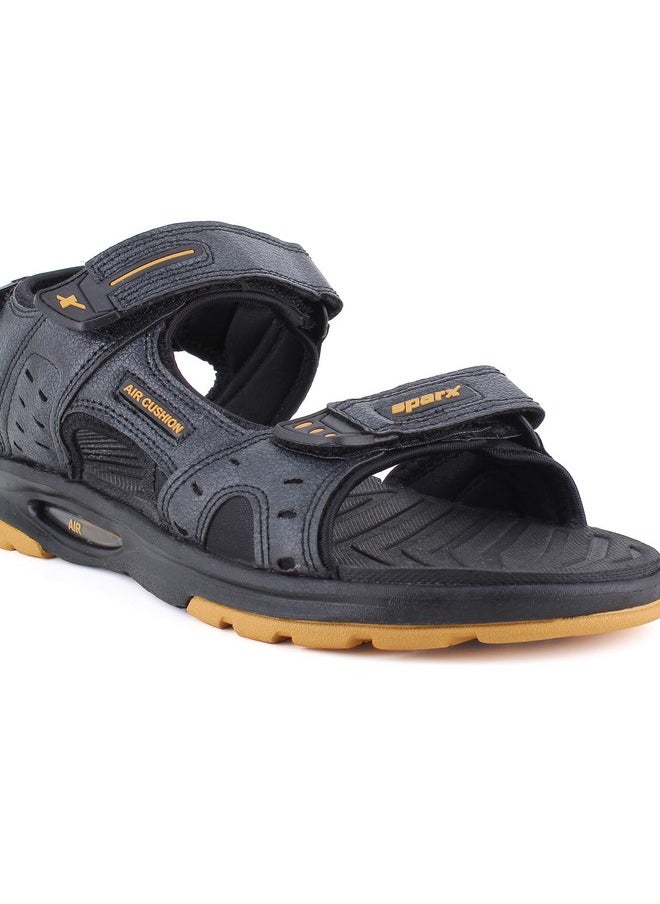 Sparx mens SS 588 | Latest, Daily Use, Stylish Floaters | Gold Sport Sandal - 6 UK (SS 588)