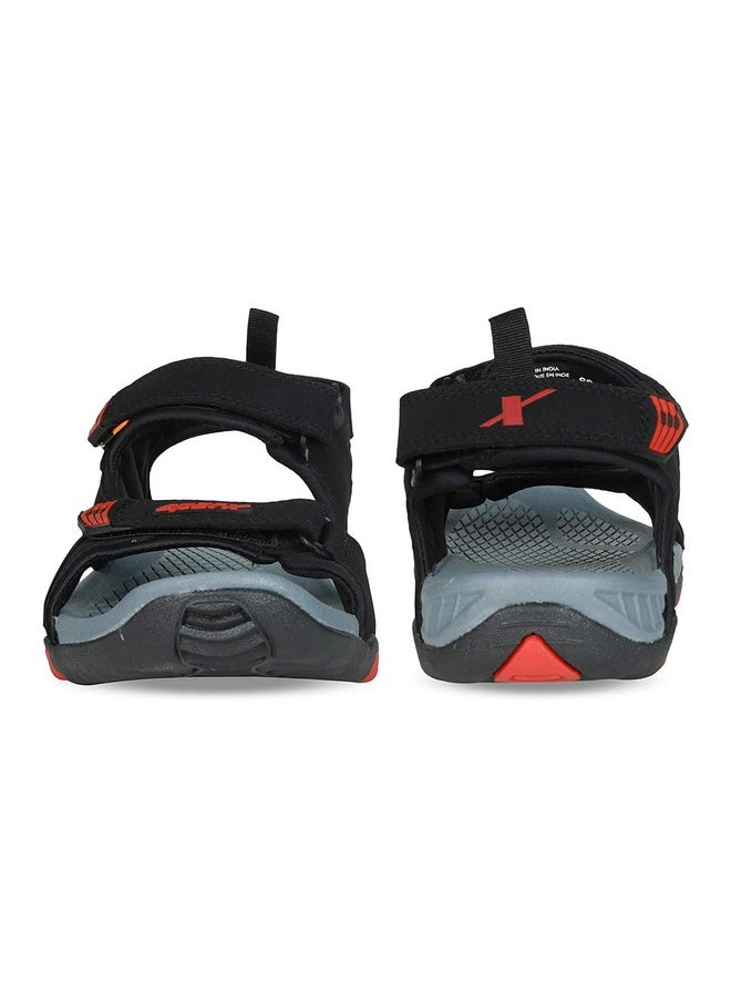 SPARX Men's Black Red Sport Sandal (SS-485)