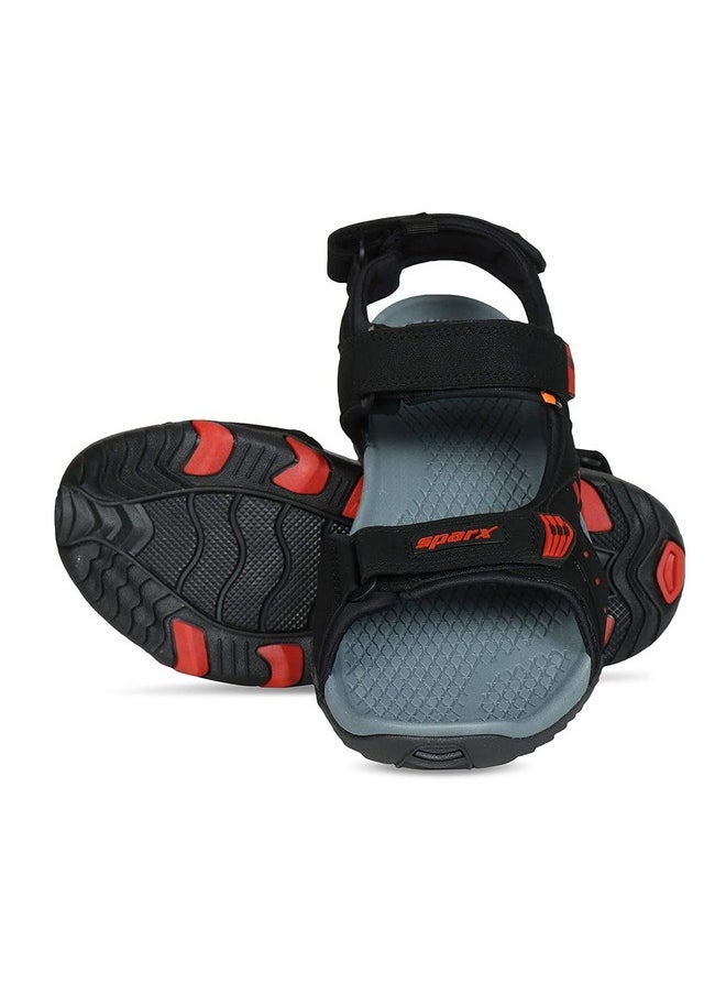 SPARX Men's Black Red Sport Sandal (SS-485)
