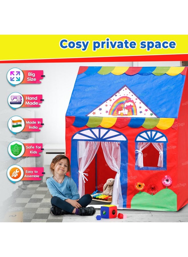 Zest 4 Toyz Jumbo Big Tent House for Girls Kids Home Pretend Play Toy House Hut for Kids (Unicorn Tent) Size Nearly 4.5 Ft (110 L x 134 H cm),Multicolor, Tent House Theme