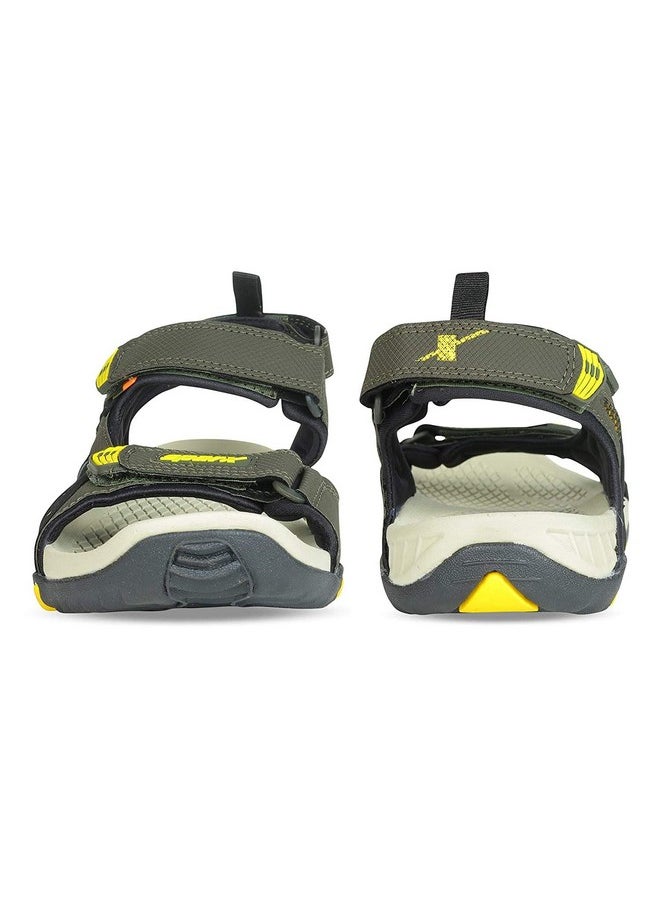 SPARX Men's Olive Yellow Sport Sandal (SS-485)