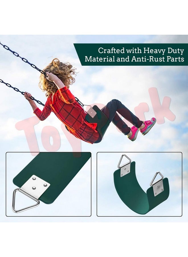 Toy park Commercial Grade Heavy Duty Swing seat | Heavy Duty Playground Swing Seats -Green