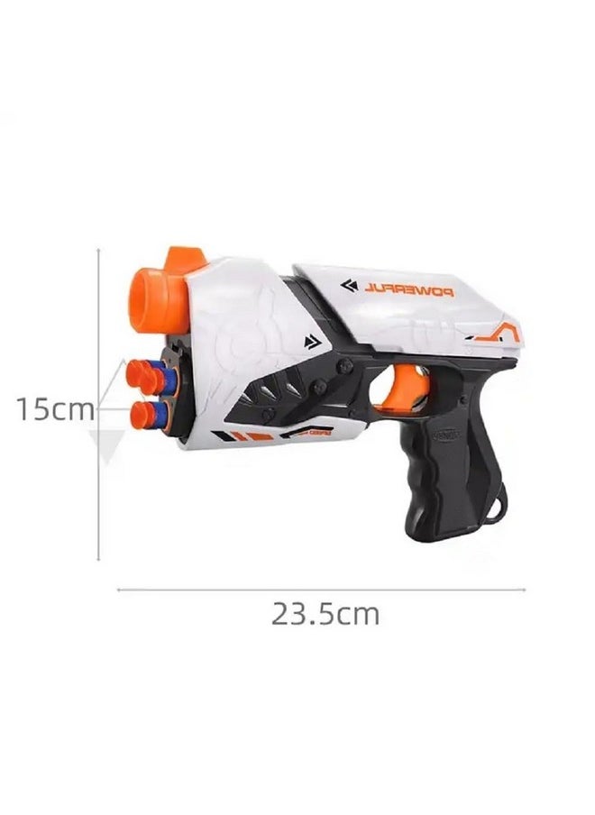VGRASSP Long Range Shooting Toy Simulation Sound Air Powered Toy Guns Foam Blaster Realistic Battle Toy Guns with 10 Soft Bullets EVA Foam Game Indoor Outdoor Fun - Multicolor