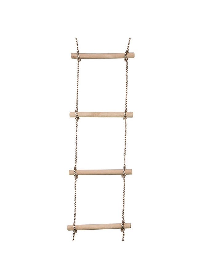 Toy Park Rope Ladder - 9 Rung pp Rope 9ft Long - Swing, Climbing Frame, Tree Accessory.