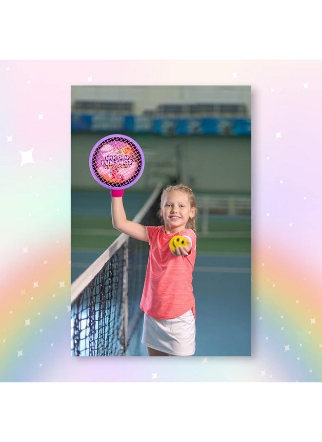 RATNA'S Fun Shot Hand Tennis Sporty Game For Kids To Play Tennis With Racquets Getting Fixed On Your Palm (Unicorn),Multicolor