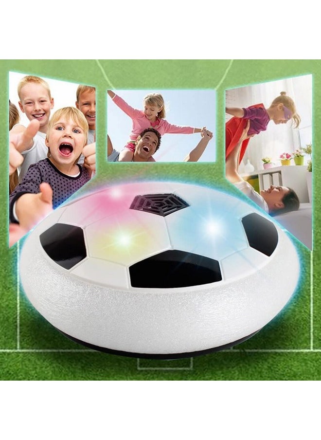 VGRASSP Hover Soccer Ball, Soft Eva Material Foam Bumper Air Indoor Football Made in India for Kids, Toy with Multi Colour LED Lights, Best Gifts for Toddlers, Boys and Girls (Color as per Stock)