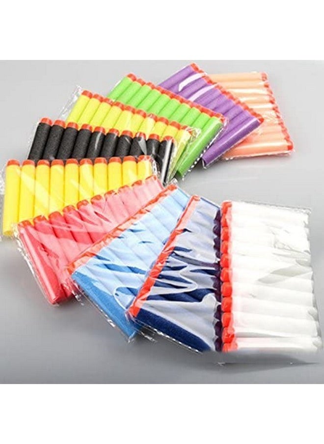 HOME BUY Hollow Out Soft Foam Refill Darts for N-Strike Elite Series Blasters white & blue - White & Blue (bullet 50)