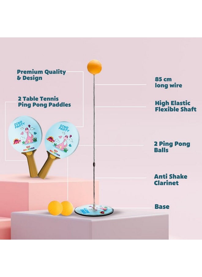 Wembley Table Tennis Trainer Toys for Kids 5 6 7 Years Age Indoor Outdoor Games for Boys Girls Adults Teenagers - BIS Approved - Unicorn, Multicolor