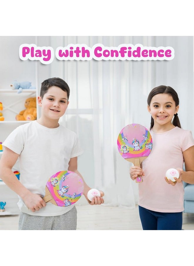 Wembley Table Tennis Trainer Toys for Kids 5 6 7 Years Age Indoor Outdoor Games for Boys Girls Adults Teenagers - BIS Approved - Unicorn, Multicolor