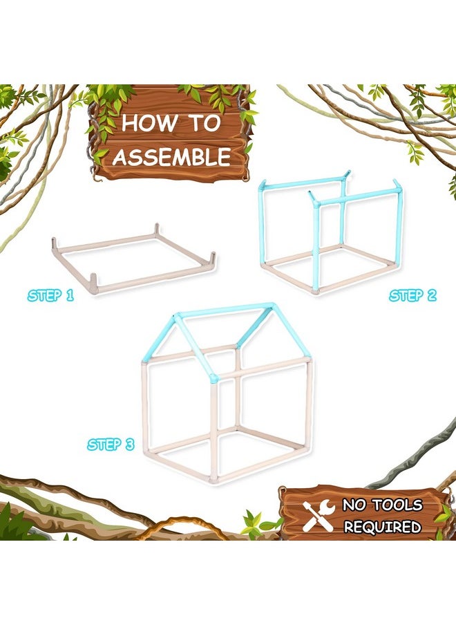 My Colouring Hut Jungle Theme (36 x 29 x 40 cm) DIY for Kids 3+Years