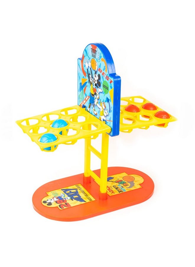 Ratna's Twin Arcade Basketball | Mickey & Friends Theme Tabletop Indoor Game for 2 Players, Age 5+