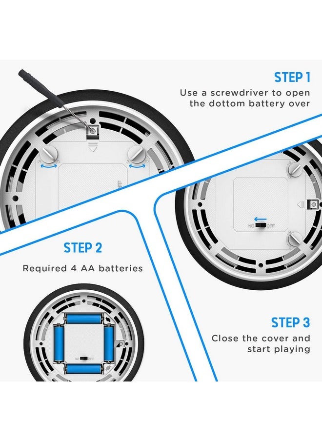 Storio Hover Football | Indoor Floating Hoverball | Disc with Soft Foam Bumpers | Colorful LED Lights | Air Football Soccer Game for Kids | Made in India | BIS-Approved (Yellow)