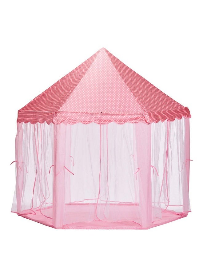 FunBlast Portable&Foldable Hexagon Polyester Tent House for Kids-Castle Playhouse Durable Tent for Children Indoor&Outdoor for 3+ Yrs Kids (Pink), Tent House Theme