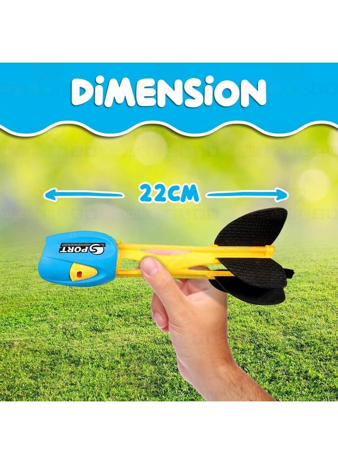 Wembley Finger Rockets - Colorful Foam Rocket Launcher for Kids, Stocking Stuffers Outdoor Toys, Safe & Reusable Rubber Rockets