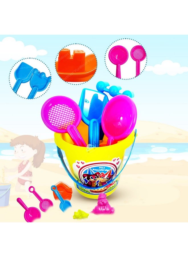 FunBlast Plastic Beach Castle Water Tools Toys Sand Game - Kids Beach Toys, Sand Toys for Kids -Multicolor