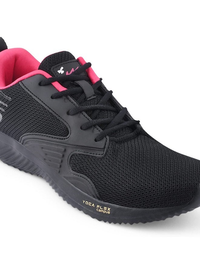 Campus Women's Noor Plus BLK/Rani Running Shoes - 6UK/India Noor Plus