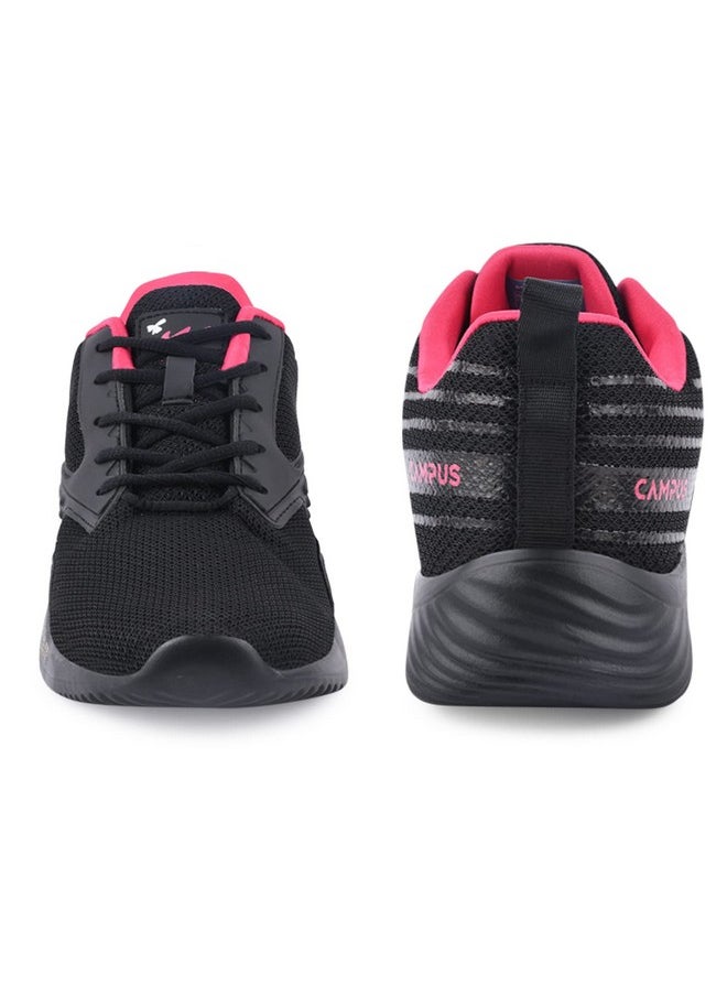 Campus Women's Noor Plus BLK/Rani Running Shoes - 6UK/India Noor Plus