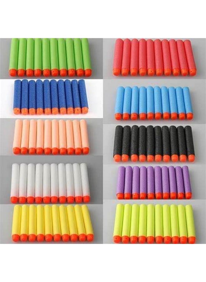 HOME BUY Hollow Out Soft Foam Refill Darts for N-Strike Elite Series Blasters White & Blue - White & Blue (Bullet 100)