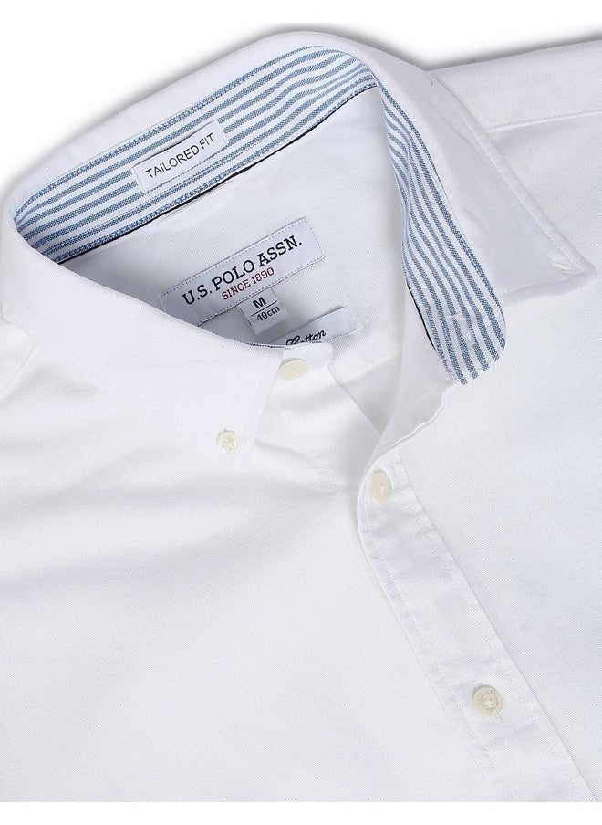 U.S. POLO ASSN. Men's Regular Fit Shirt_White, 2XL